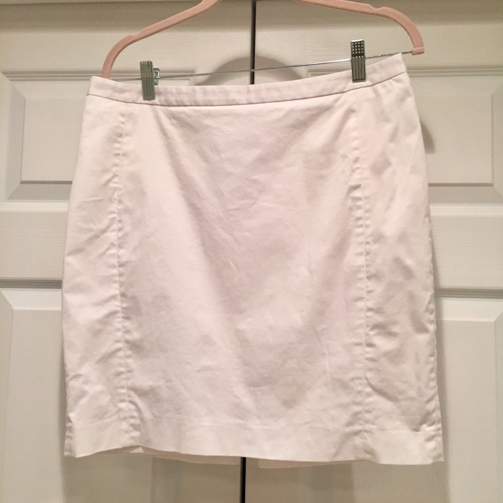 Express White Skirt with Gold Detail on Back